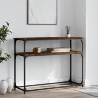 Wandtafel 100x35,5x75 cm bewerkt hout gerookt eikenkleurig - thumbnail