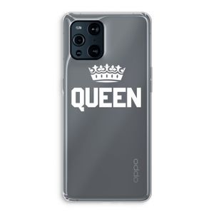 Queen zwart: Oppo Find X3 Transparant Hoesje