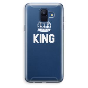 King zwart: Samsung Galaxy A6 (2018) Transparant Hoesje