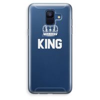 King zwart: Samsung Galaxy A6 (2018) Transparant Hoesje
