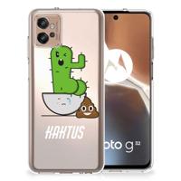 Motorola Moto G32 Telefoonhoesje met Naam Cactus Poo