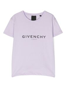 Givenchy Kids t-shirt à logo imprimé - Violet