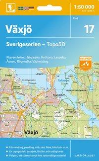 Topografische kaart - Wandelkaart 17 Sverigeserien Växjö | Norstedts