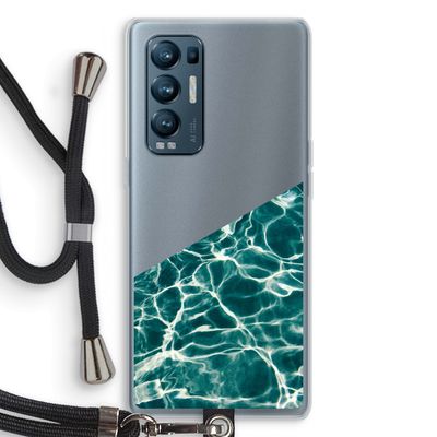 Weerkaatsing water: Oppo Find X3 Neo Transparant Hoesje met koord
