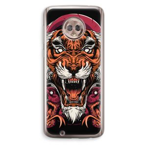 Tiger and Rattlesnakes: Motorola Moto G6 Transparant Hoesje