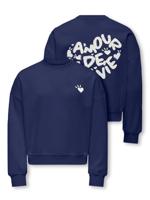 Kids ONLY winter sweater meisjes - blauw - KogTammie - relaxed fit Kids ONLY winter sweater meisjes - blauw - KogTammie - relaxed fit