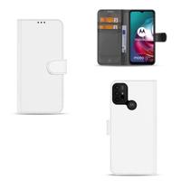 Motorola Moto G30 | G20 | G10 | Book Cover | Wit met Pasjeshouder