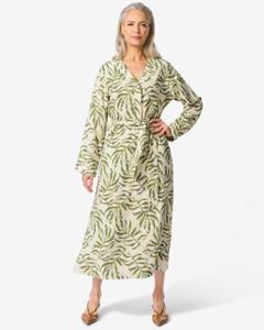 HEMA Damesjurk Sarie Bladeren Multi (multi)