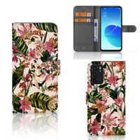 OPPO Reno6 5G Hoesje Flowers - thumbnail