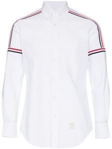 Thom Browne chemise Oxford à détails tricolores - Blanc