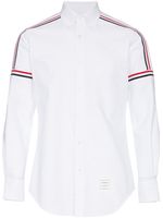 Thom Browne chemise Oxford à détails tricolores - Blanc - thumbnail