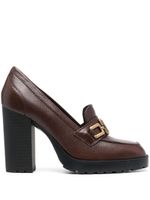 Hogan mocassins H623 85 mm à talon - Marron