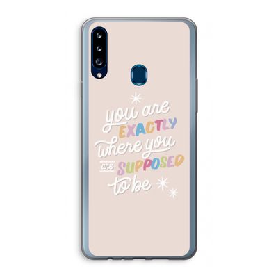 Right Place: Samsung Galaxy A20s Transparant Hoesje