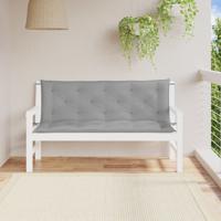 Tuinbankkussens 2 st 150x50x7 cm oxford stof grijs