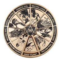 Dungeons & Dragons Pin Badge Alignment Spinner Coloured Limited Edition
