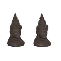 Bokstöd Home ESPRIT Hars Orientaals 15 x 11 x 28 cm