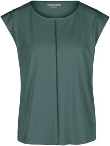 Shirt Anne Sofie ronde hals 100% katoen Van Green Cotton groen
