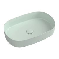 Wastafel Sapho Infinity 55x36 cm Mat Mint Groen Wastafel Sapho Infinity 55x36 cm Mat Mint Groen