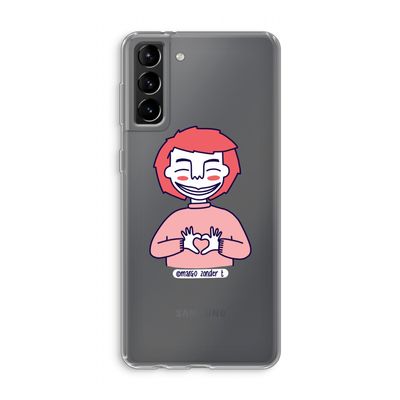 Hartje: Samsung Galaxy S21 Plus Transparant Hoesje