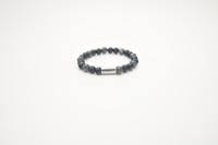 JOSH Heren Armband met Natuursteen Mix Black | 09313-BRA