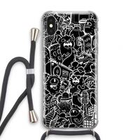 Vexx Black City : iPhone XS Transparant Hoesje met koord