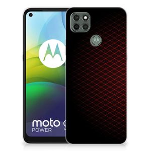Motorola Moto G9 Power TPU bumper Geruit Rood