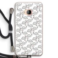 Zwanen: HTC U Play Transparant Hoesje met koord Zwanen: HTC U Play Transparant Hoesje met koord