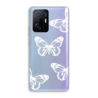 White butterfly: Xiaomi 11T Transparant Hoesje