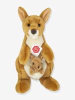Pluchen Kangeroe met Baby 30 cm TEDDY HERMANN bruin