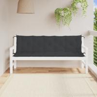 VidaXL Tuinbankkussens 2 st 180x50x7 cm oxford stof zwart