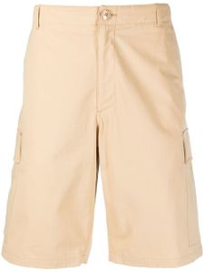 Kenzo short cargo en coton à patch logo - Tons neutres