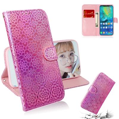 Voor Huawei mate 20 Pro effen kleur kleurrijke magnetische Buckle horizontale Flip PU lederen draagtas met houder & kaartsleuven & portemonnee & Lanya