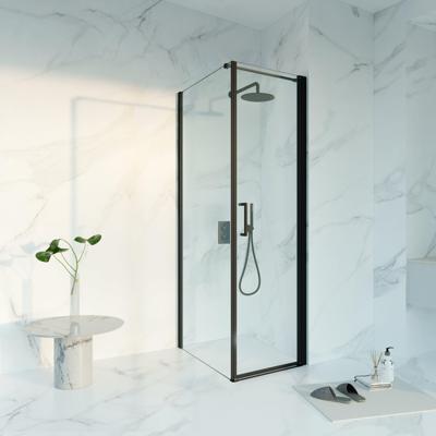 Fortifura Galeria Douchecabine - 60x80x200 - Profiel veiligheidsglas - anti kalk - mat zwart SW1122468/SW797914/SW797905