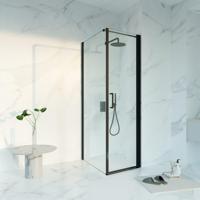 Fortifura Galeria Douchecabine - 60x80x200 - Profiel veiligheidsglas - anti kalk - mat zwart SW1122468/SW797914/SW797905