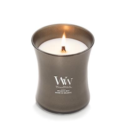 Woodwick Melanite Mist Medium Candle - Gunmetal
