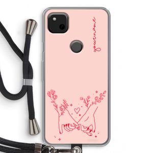 Best Friends: Pixel 4a Transparant Hoesje met koord