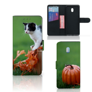 Xiaomi Redmi 8A Telefoonhoesje met Pasjes Kitten