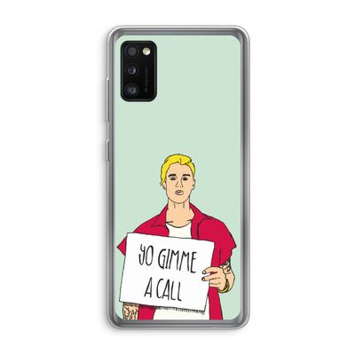 Gimme a call: Samsung Galaxy A41 Transparant Hoesje