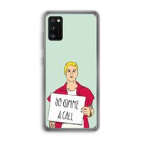 Gimme a call: Samsung Galaxy A41 Transparant Hoesje