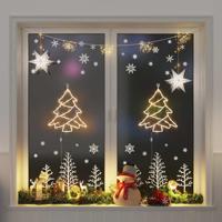 VidaXL Kerstverlichting kerstboom silhouet 2 st 50 leds warm wit