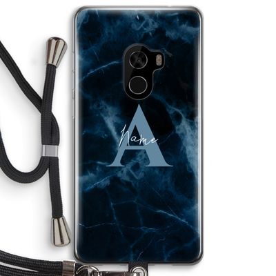 Midnight Marble: Xiaomi Mi Mix 2 Transparant Hoesje met koord