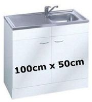 Keukenblok Klassiek 50 + RVS aanrecht 100cm x 50cm RAI-005