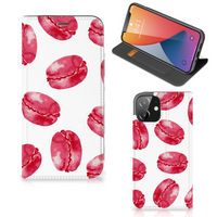 iPhone 12 | iPhone 12 Pro Flip Style Cover Pink Macarons - thumbnail