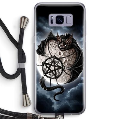 Volle maan: Samsung Galaxy S8 Plus Transparant Hoesje met koord