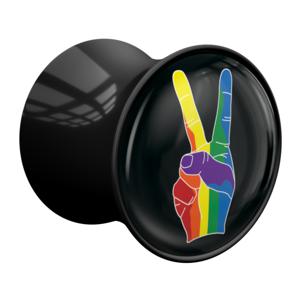 Double Flared Plug met Pride! Design Acryl Tunnels & Plugs