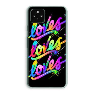 Loves: Google Pixel 5a 5G Transparant Hoesje