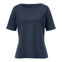 Getailleerd T-shirt van bio-katoen, nachtblauw Maat: 38 - thumbnail