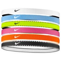 Nike Flex Classic Haardbanden 6-Pack Neongeel Roze Wit