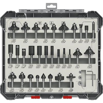 Bosch Accessoires 30-delige gemengde freesset - schachtdiameter 8 mm - 2607017475