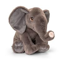 Keel Toys pluche knuffel dieren olifant - grijs - 45 cm - Knuffelbeesten speelgoed - Olifanten